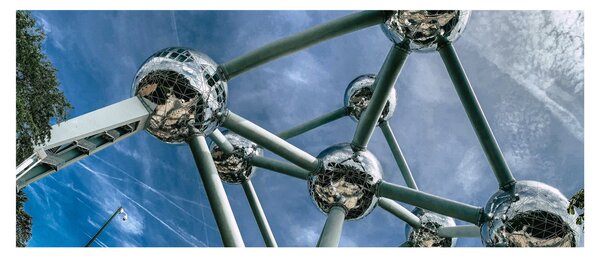 Tablou - atomium la Bruxelles (120x50 cm)