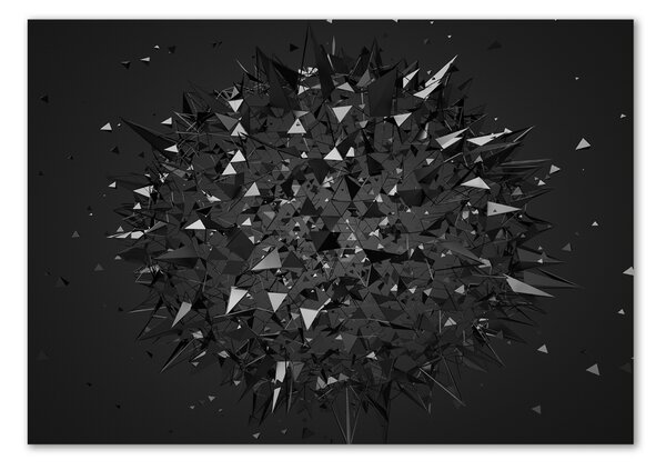 Tablou pe pe sticlă 3D Abstracție