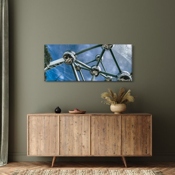 Tablou - atomium la Bruxelles (120x50 cm)