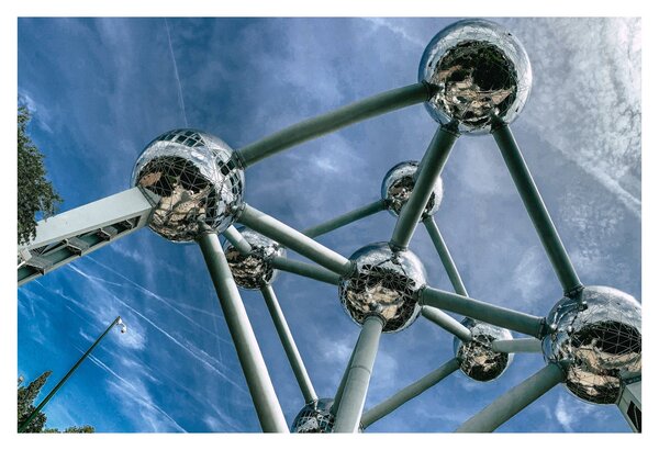 Tablou - atomium la Bruxelles (90x60 cm)