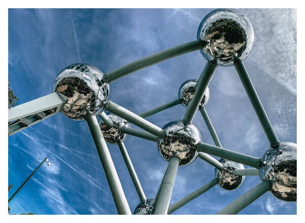 Tablou - atomium la Bruxelles (70x50 cm)