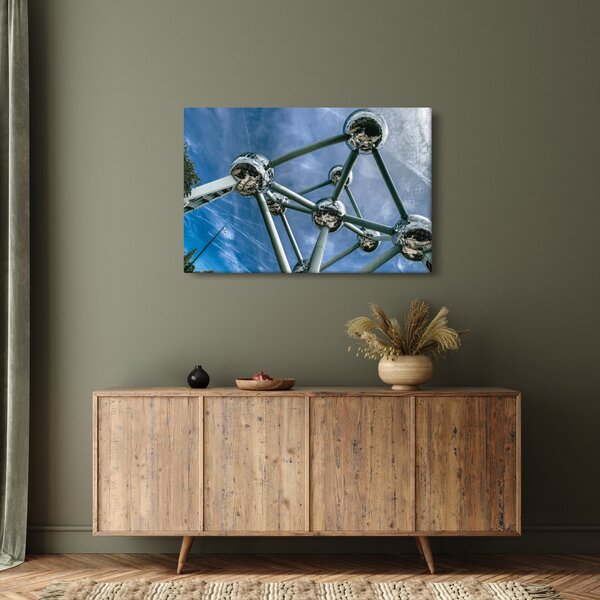 Tablou - atomium la Bruxelles (90x60 cm)