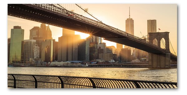 Tablou sticlă Podul Brooklyn