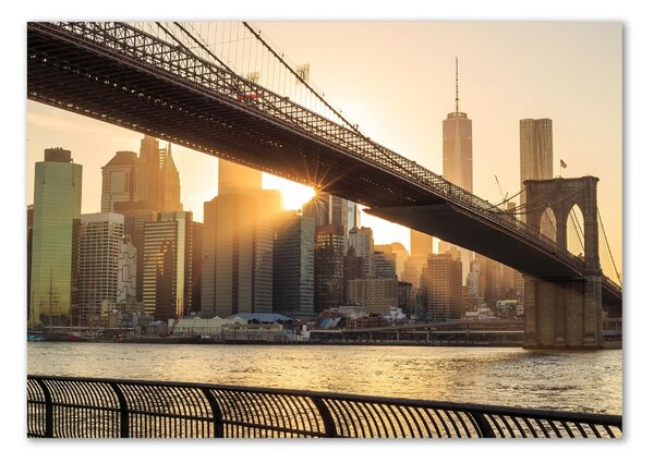 Tablou sticlă Podul Brooklyn