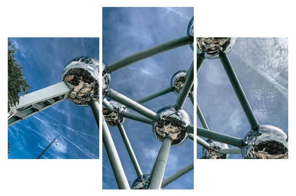 Tablou - atomium la Bruxelles (90x60 cm)