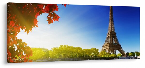 Tablou - toamna la Paris (120x50 cm)