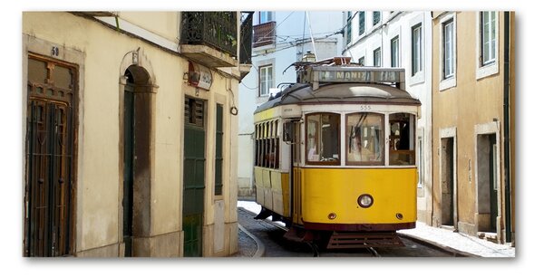 Tablou sticlă Stația de tramvai Lisabona