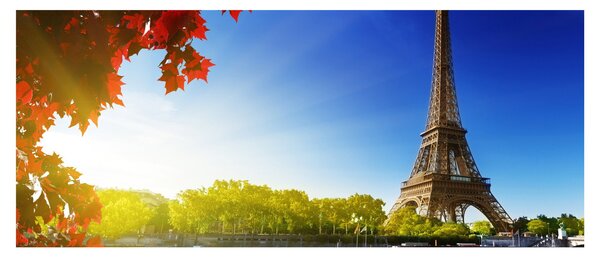 Tablou - toamna la Paris (120x50 cm)