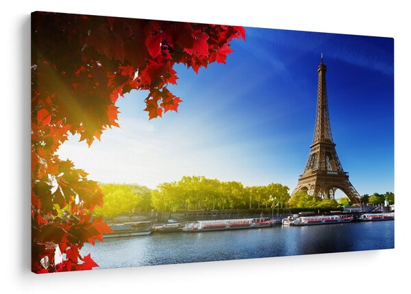Tablou - toamna la Paris (90x60 cm)