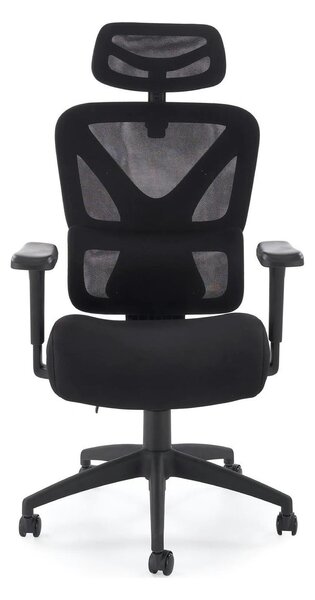 Scaun birou ASTRAL, negru, stofa clasica/plasa, 66x71x123-130 cm
