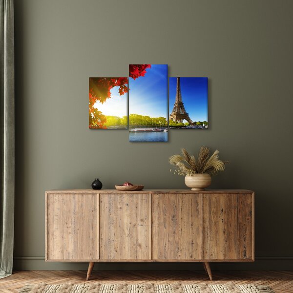 Tablou - toamna la Paris (90x60 cm)