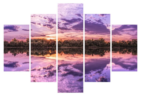 Tablou cu cerul violet (150x105 cm)