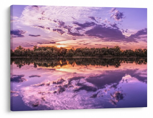Tablou cu cerul violet (70x50 cm)