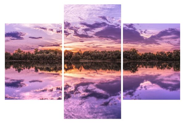 Tablou cu cerul violet (90x60 cm)