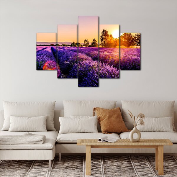 Tablou cu câmp de lavanda (150x105 cm)