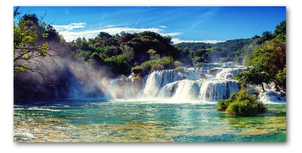 Tablou pe pe sticlă Cascadele Krka