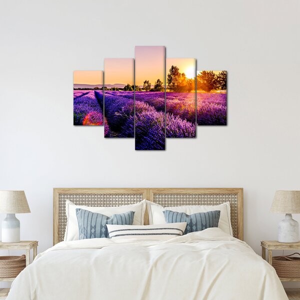Tablou cu câmp de lavanda (150x105 cm)