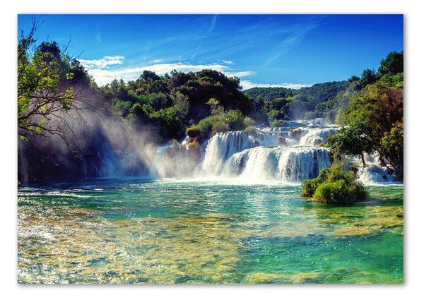Tablou pe pe sticlă Cascadele Krka