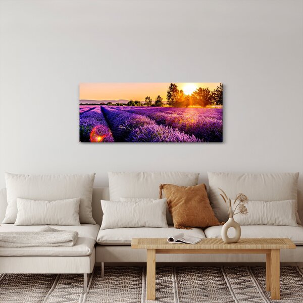 Tablou cu câmp de lavanda (120x50 cm)