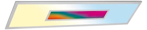 Panou LED RGBW dimabil, 20W/230V, argintiu + telecomandă