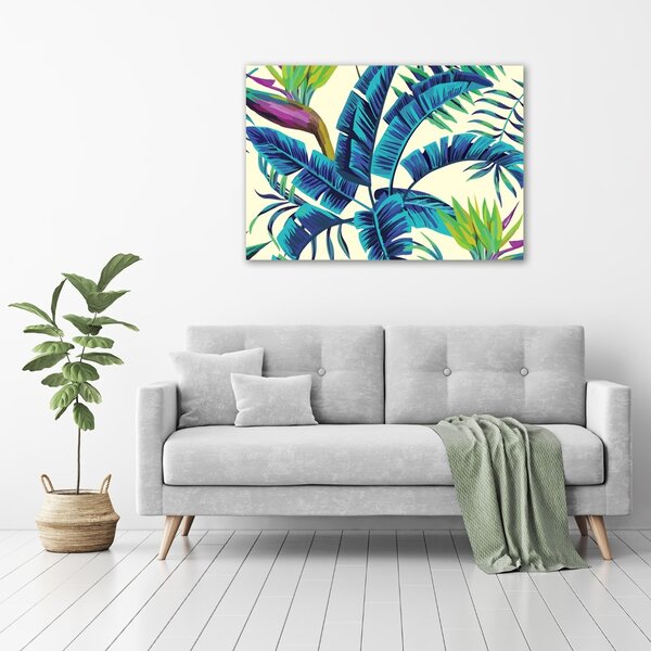 Tablou pe pânză frunze tropicale
