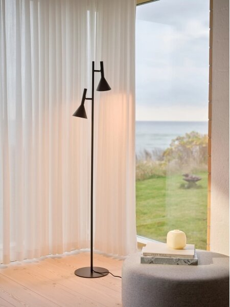Nordlux - Lampă de podea KELVIS 2xGU10/12W/230V neagră