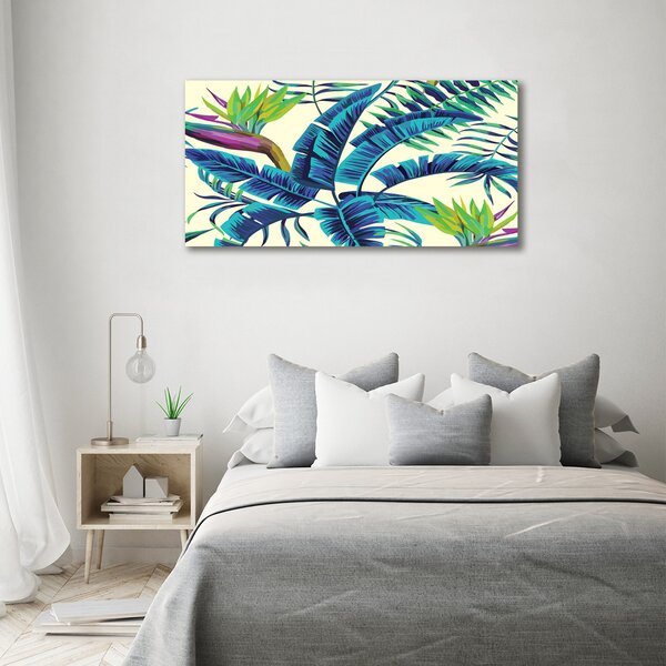 Tablou pe pânză frunze tropicale