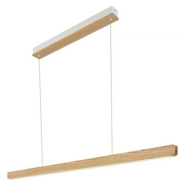 Nordlux - Lustră LED ILGAS pe cablu, reglabilă, 47W/230V, 3000K, frasin alb