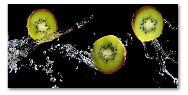 Fotografie imprimată pe sticlă Kiwi si apa