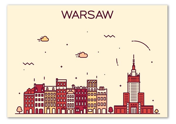 Tablou din Sticlă Varșovia, Polonia