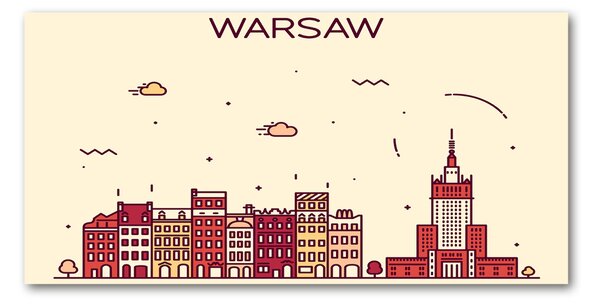 Tablou din Sticlă Varșovia, Polonia