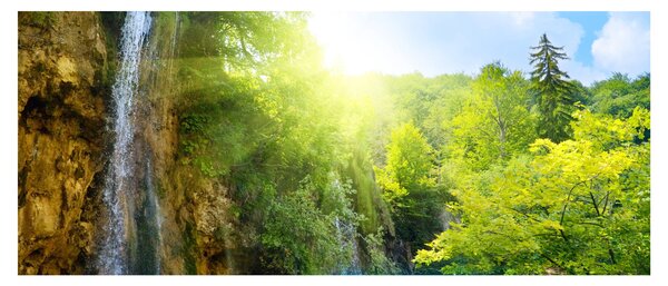 Tablou - cascadele în djunglă (120x50 cm)