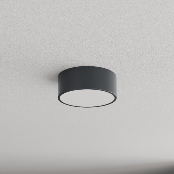 Brilagi - LED RGBW Lumină de tavan pentru baie CLARE 1xE27/12W/230V, diametru 20 cm, antracit, IP54