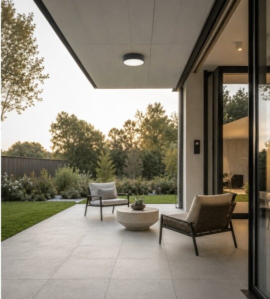Brilagi - LED RGBW Lumină de tavan pentru baie CLARE 1xE27/12W/230V, diametru 20 cm, antracit, IP54