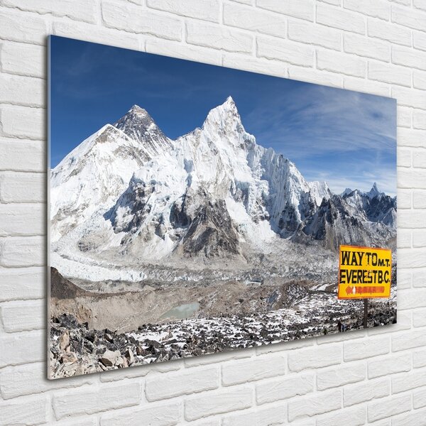 Imagine de sticlă muntele Everest