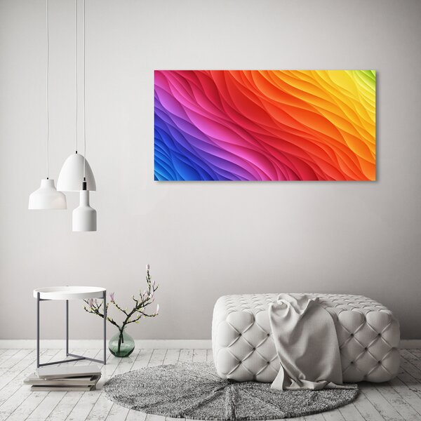 Tablou canvas valuri colorate