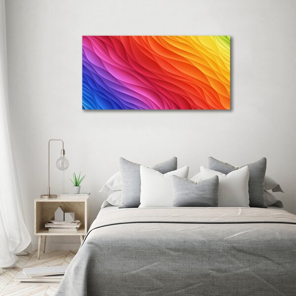Tablou canvas valuri colorate
