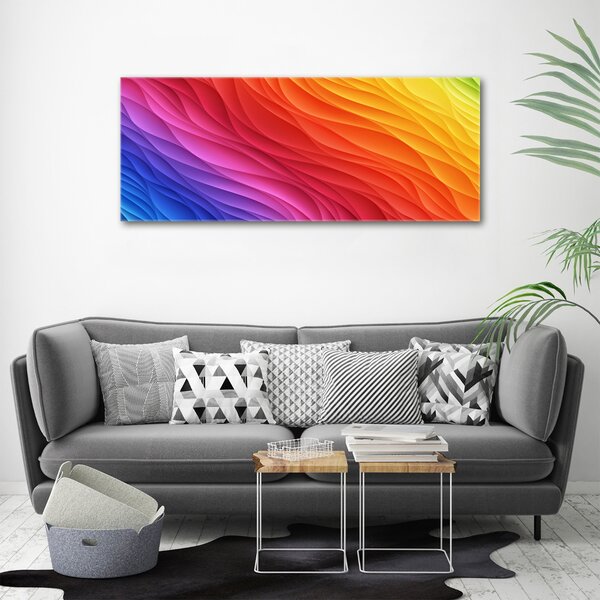 Tablou canvas valuri colorate
