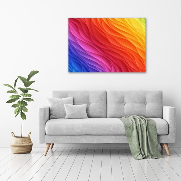 Tablou canvas valuri colorate
