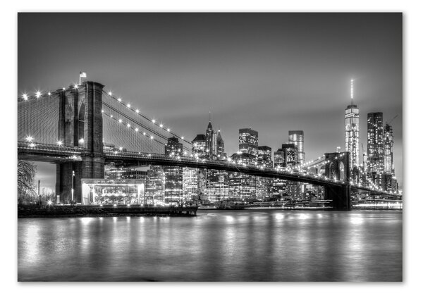 Fotografie imprimată pe sticlă Podul Brooklyn