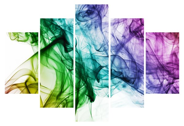 Tablou - fum colorat (150x105 cm)