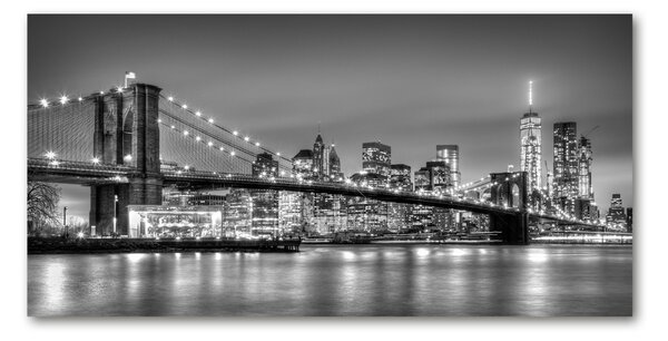Fotografie imprimată pe sticlă Podul Brooklyn