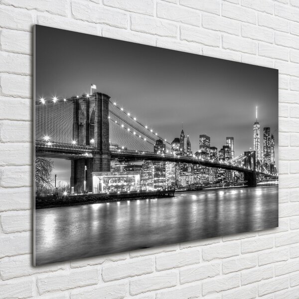 Fotografie imprimată pe sticlă Podul Brooklyn
