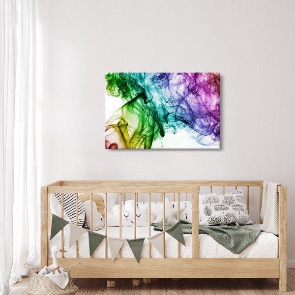 Tablou - fum colorat (90x60 cm)