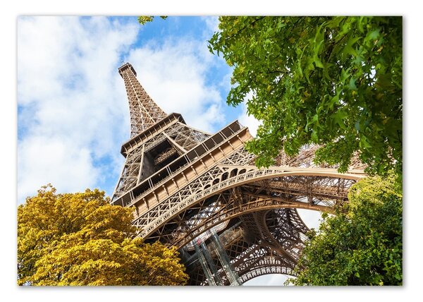 Tablou pe pe sticlă Turnul Eiffel din Paris