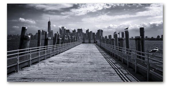 Tablou pe pe sticlă New York panorama