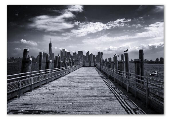 Tablou pe pe sticlă New York panorama