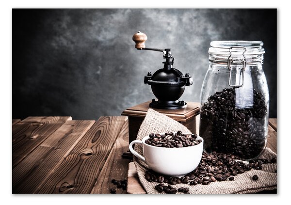 Tablou pe pe sticlă Râșniță de cafea