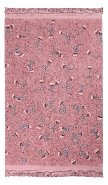 Covor pentru copii roz lavabil/țesut manual din bumbac 140x210 cm English Garden Ash Rose – Lorena Canals