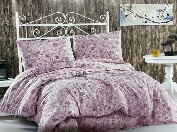 Lenjerie De Pat Dublu Premium, Bumbac 100%, 4 piese